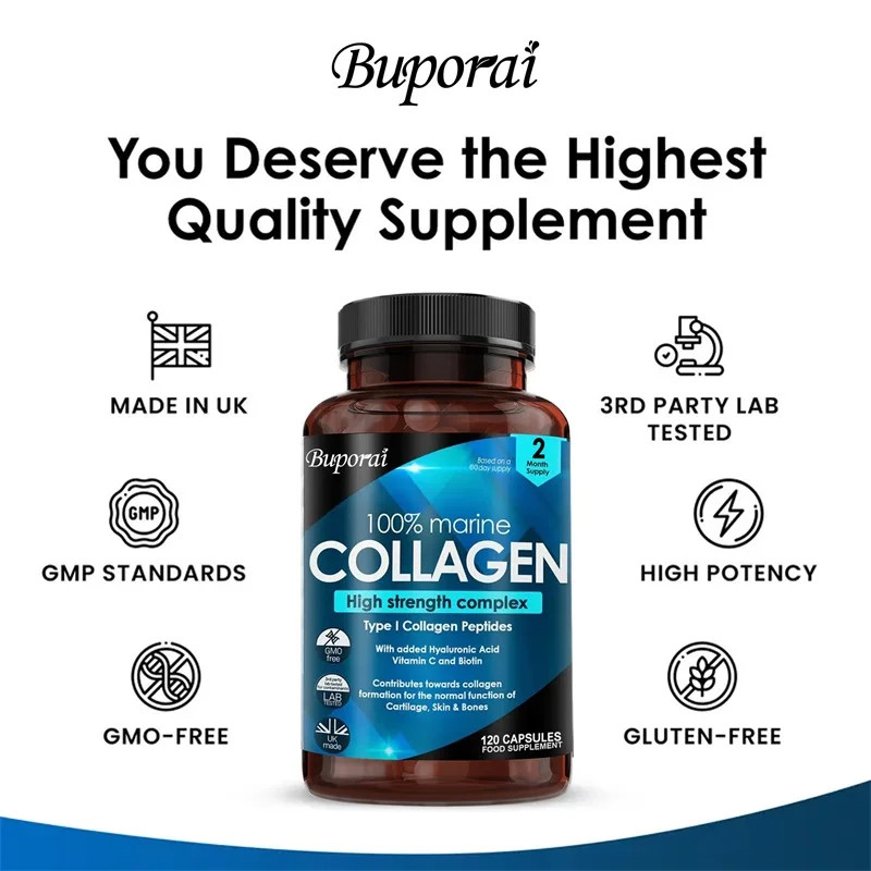 Collagen 240pcs,Brightens Skin Tone,Promote Skin Elasticity, Maintain Vitality