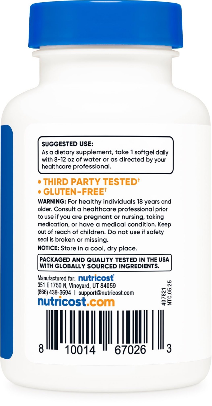 High-Potency Biotin 10,000mcg – 150 Softgels, Gluten-Free, Non-GMO Supplement