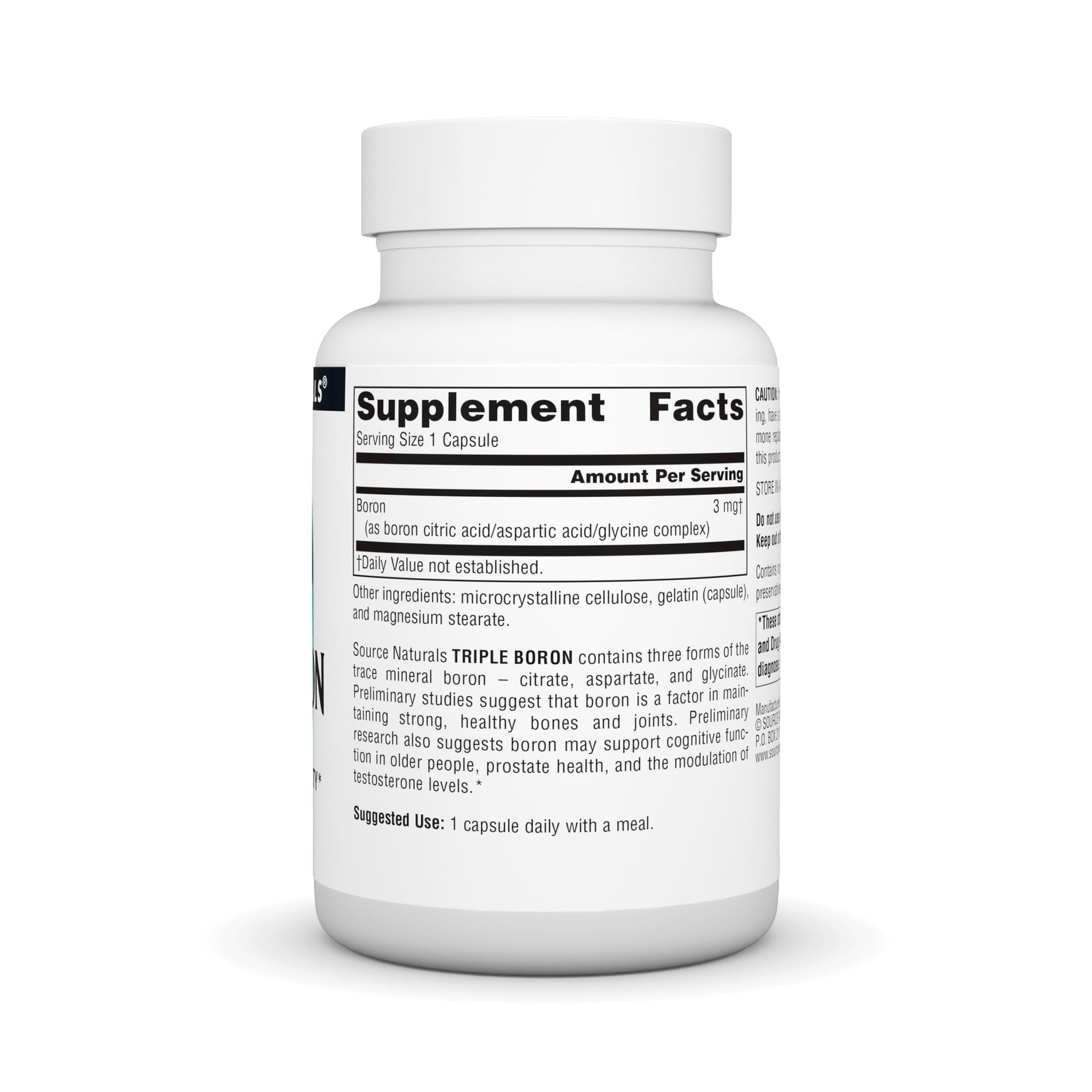 Source Naturals, Triple Boron, Three Forms for Optimal 100 Count (Pack of 1)