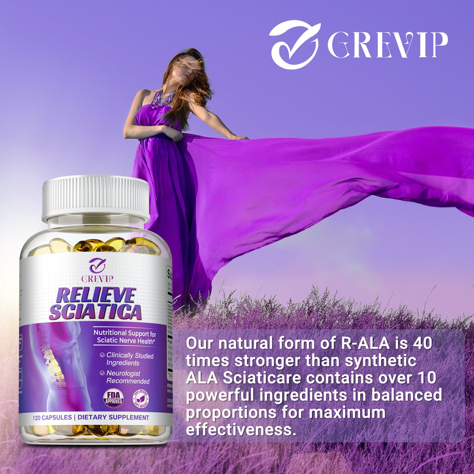 Relieve Sciatica Capsules – Hip Joint Sciatica Pain Relief & Inflammatory