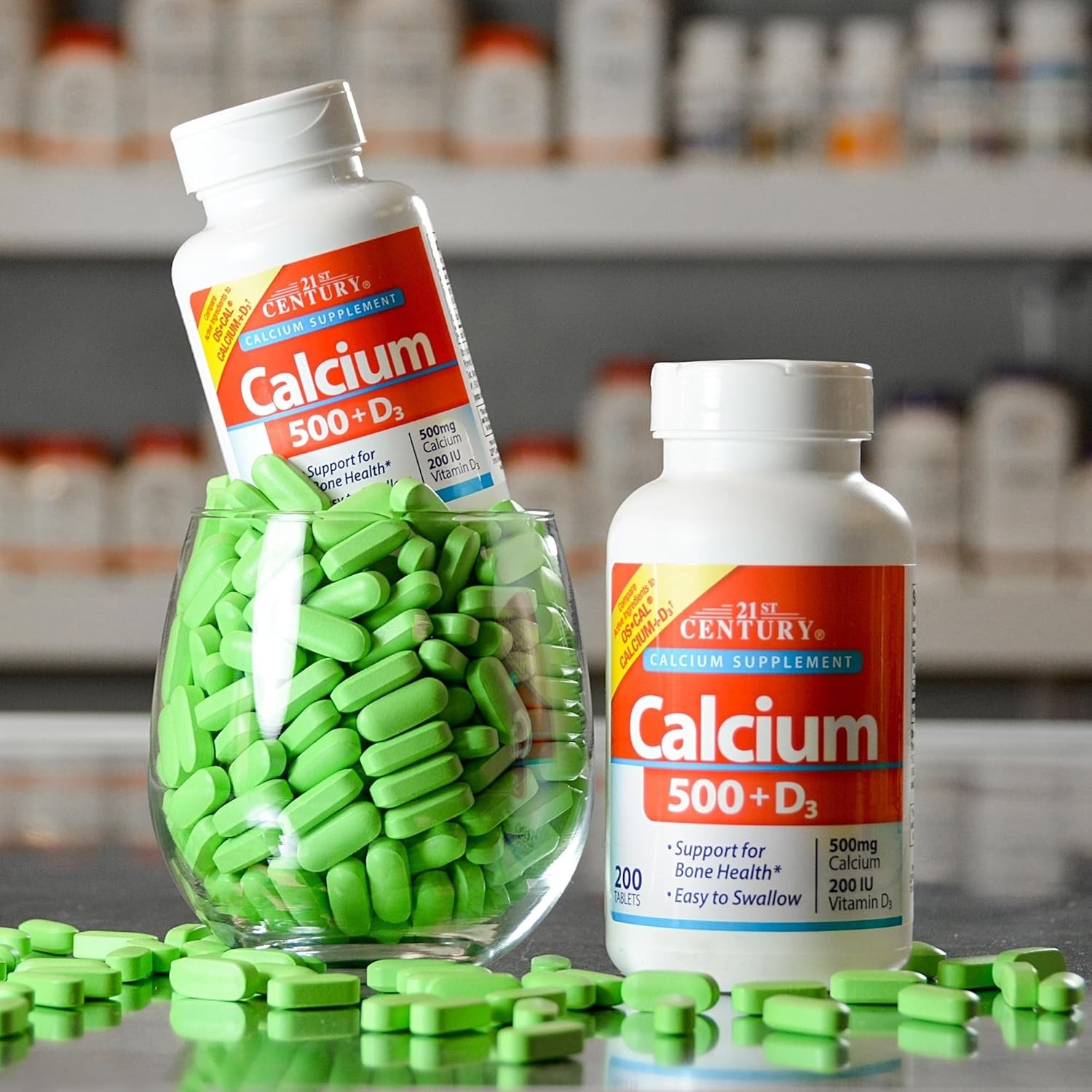 Calcium 500mg + D3 Tablets — Bone Strength Support