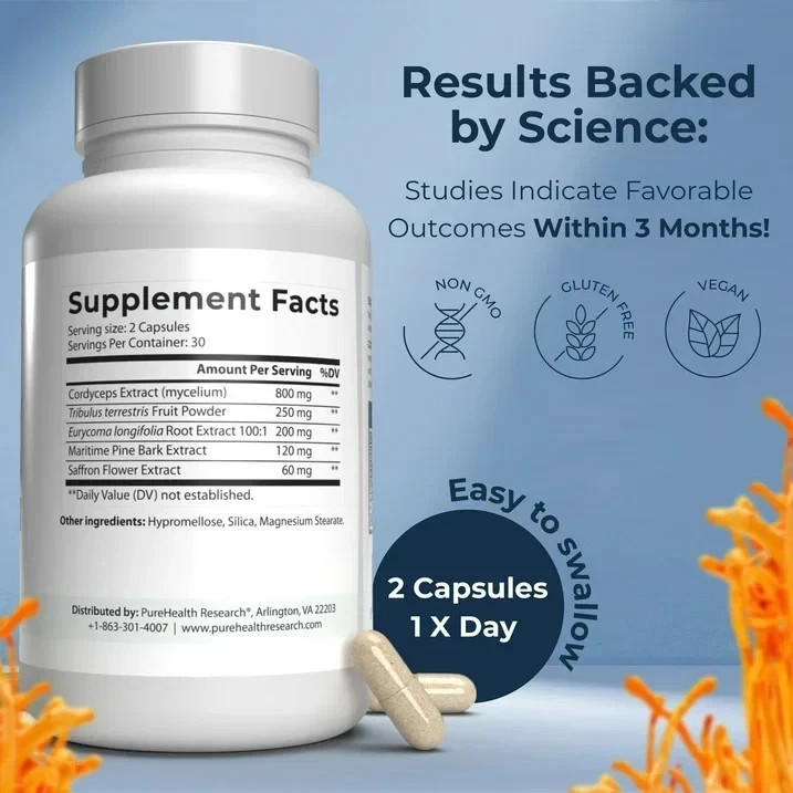 VIRILITY FORMULA by PureHealth Research, 3 PCS