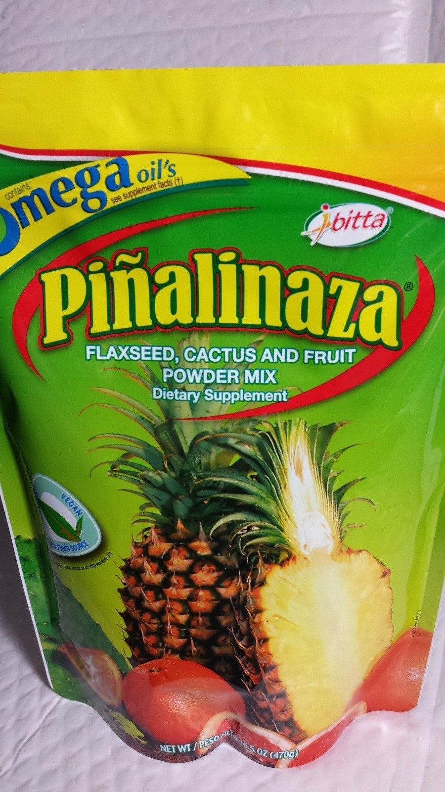 PINALINAZA IBITTA FLAXSEED WITH OMEGA OILS 16.5 OZ 01/2025 UNISEX POWDER NEW