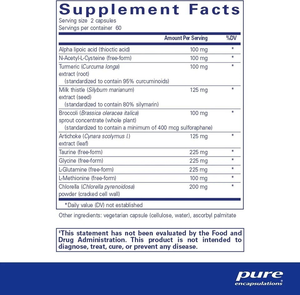 Pure Encapsulations Liver-G.I. Detox – 120 Caps – EXP 2028+