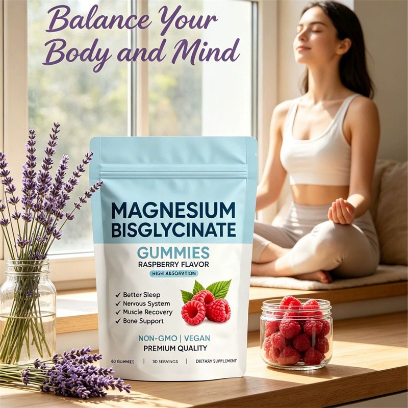 3X Magnesium Bisglycinate Gummies, with 400mg Magnesium Bisglycinate Chelate