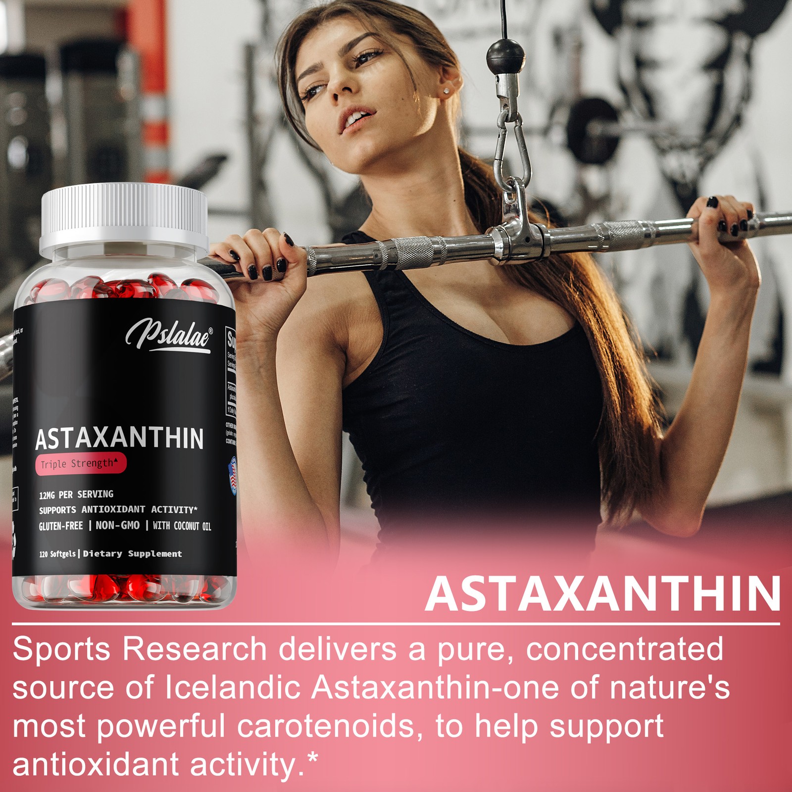 Astaxanthin 12mg – Supports Skin, Eye, Joint and Heart Health, Enhance Immunity