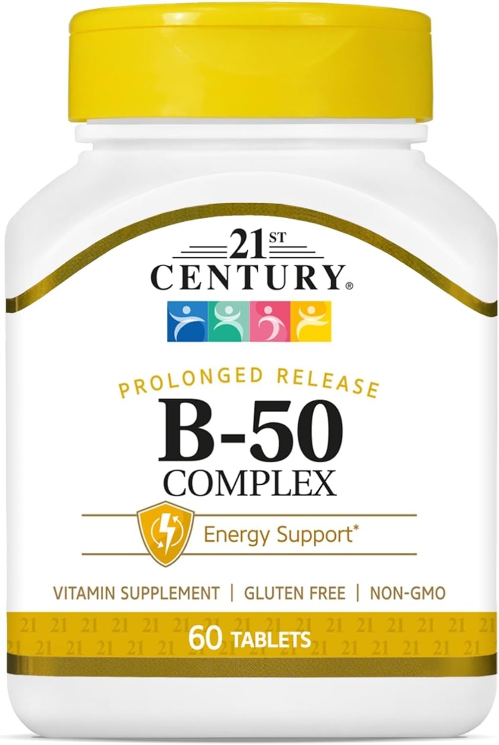 Energy Management with B 50 Complex Tablets – Prolonged Release, 60 Count Bottle