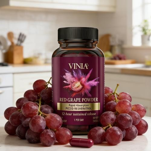3pcs VINIA Piceid Resveratrol Supplement Non-GMO, 60ct Increases Blood Flow