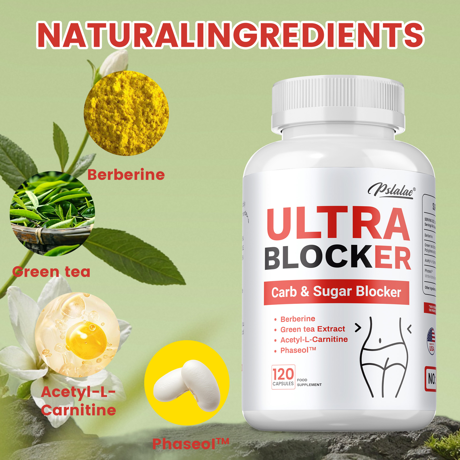 Ultra Blocker Carb & Sugar Blocker – Promote Digestion, Weight Loss, Metabolism