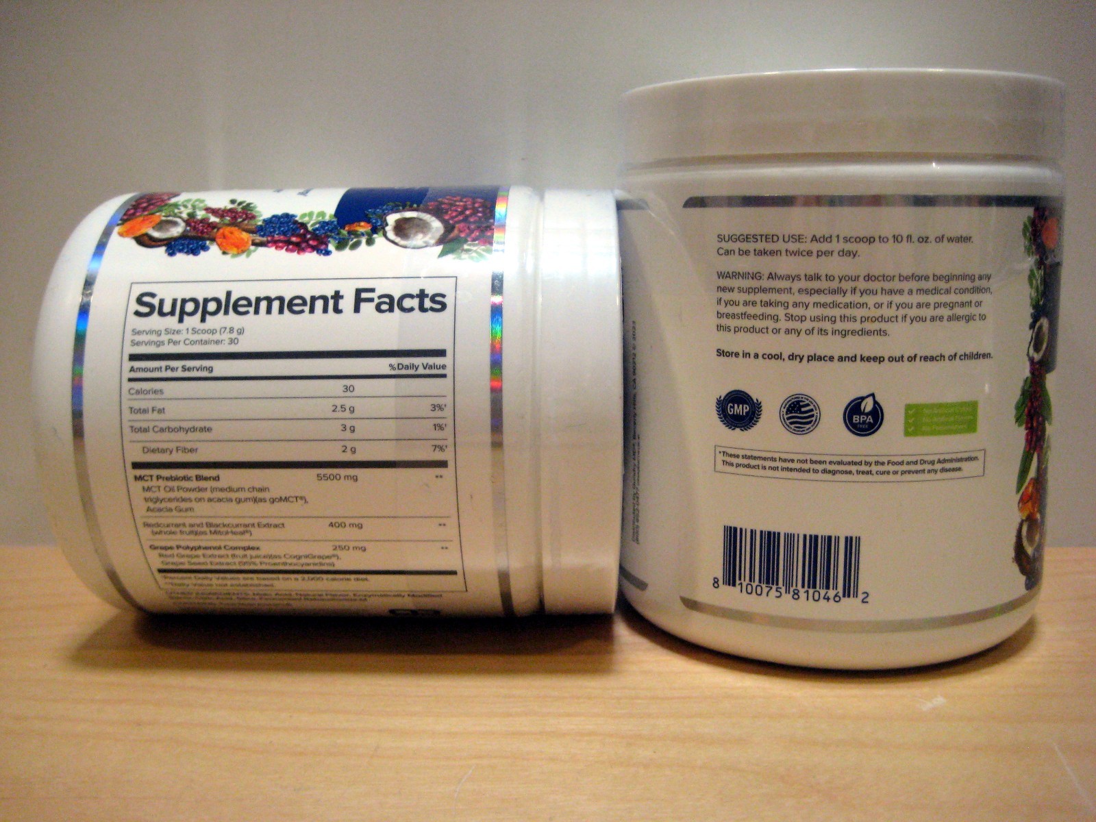 (Qty-2) MCT Wellness (Gundry MD) Dietary Supplement: Watermelon Lemonade 8.25 oz