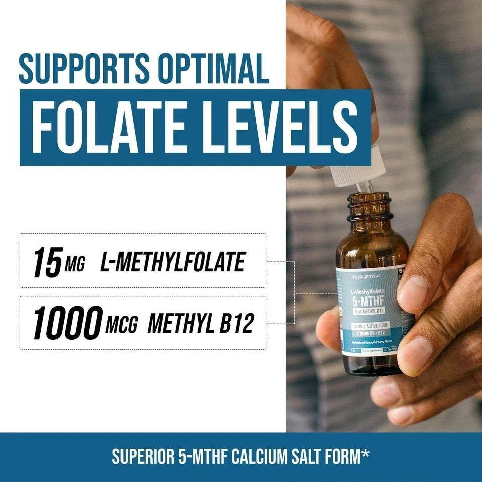 L-Methylfolate 5-MTHF Plus Methyl B12 15 MG Active Formula B9