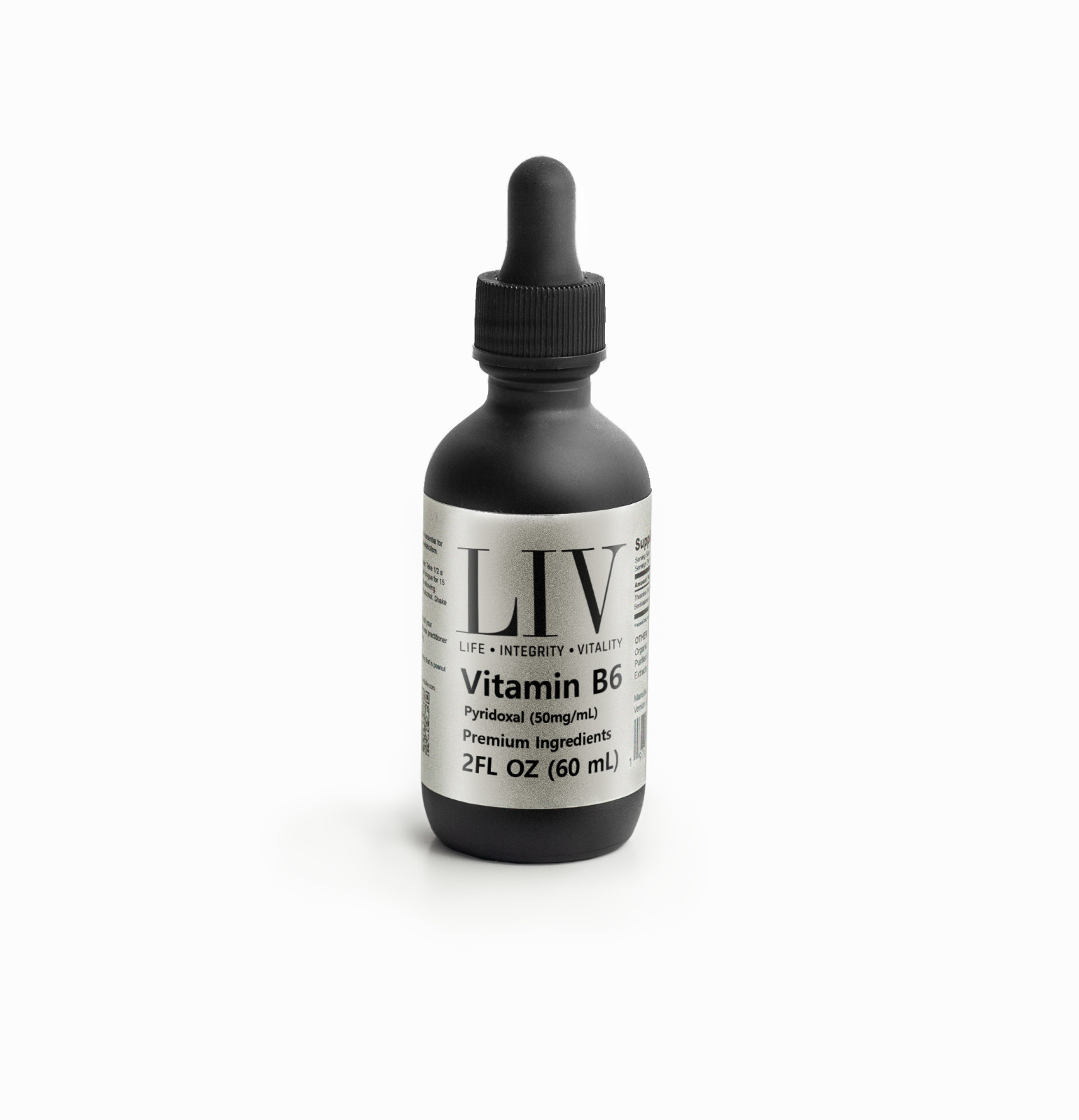 Vitamin B6 Pyridoxal Liquid | 5-Phosphate (P-5-P) • 50mg • 60 Servings • 2oz