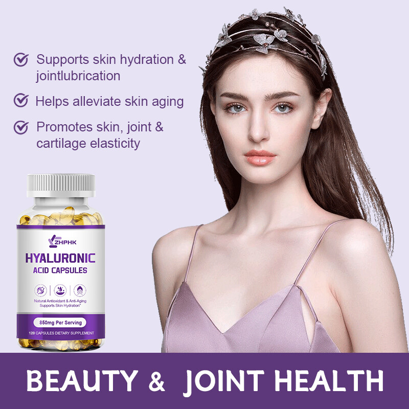 Hyaluronic Acid Capsules 850mg Per Serving (120/240/480 Vegetarian Capsules)