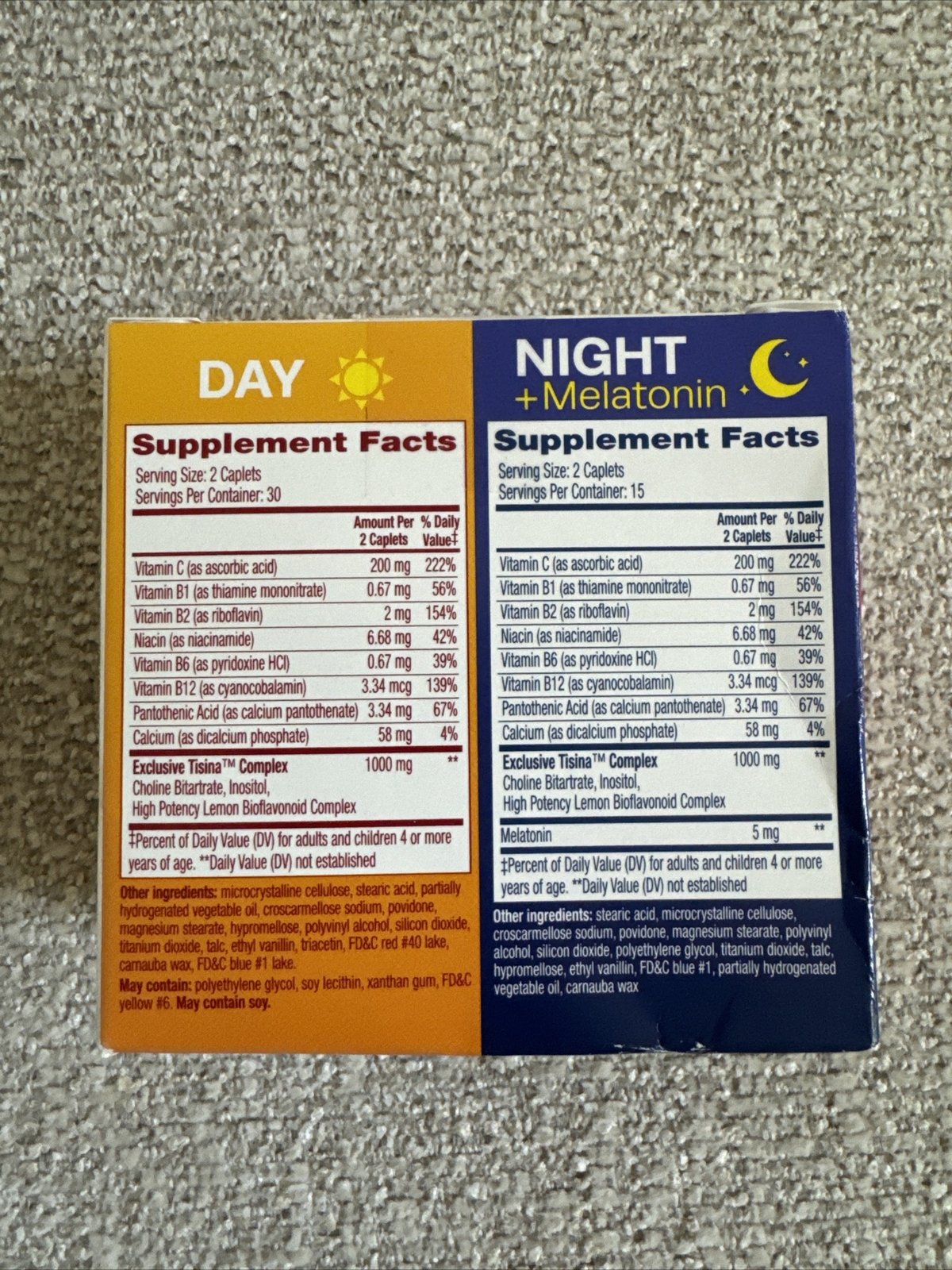 Lipo Flavonoid Plus Day/Night PM Pack Ear Ringing 90 Caplets Total 01/2027 NEW