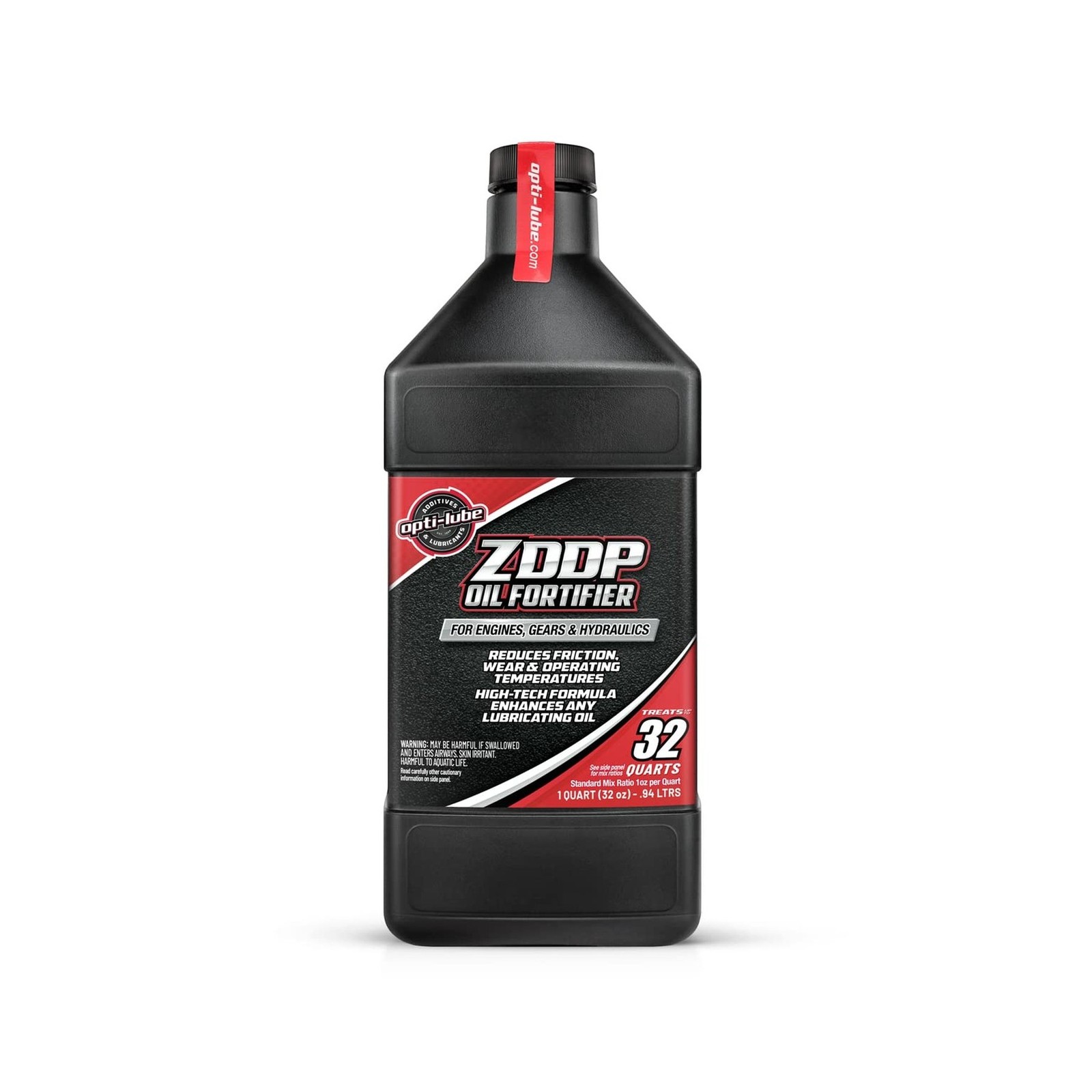 Opti-Lube Oil Fortifier with ZDDP (Zinc): Quart (1 Quart (Treats 32 Quarts of…