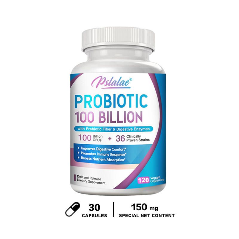 Probiotic 100 Billion – Gut Health, Relieve Gas and Bloating – with Prebiotic