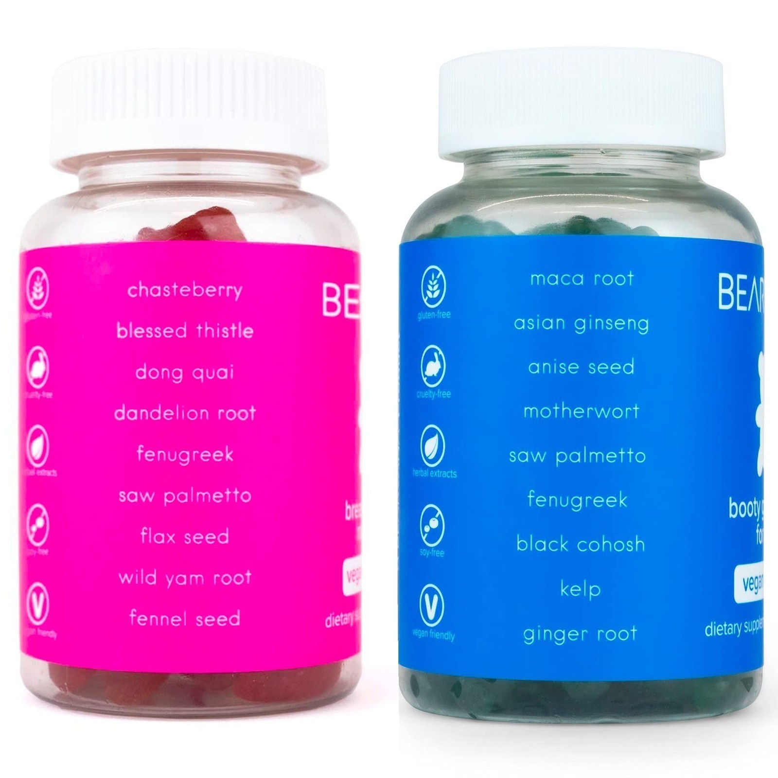 NEW BEARVANA Bum & Chest Support Gummies for Women | Workout Enhancement | Berry