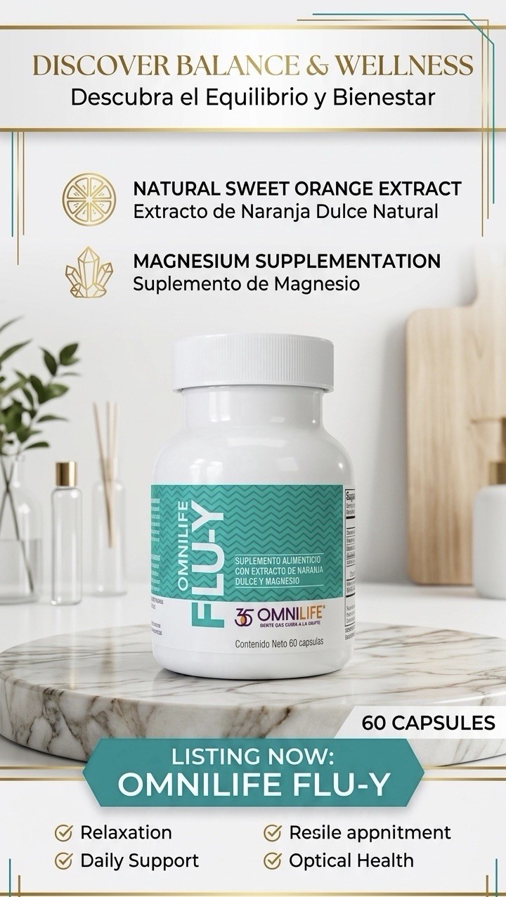 Oml FLU-Y | Sweet Orange Extract & Magnesium | 60 capsules