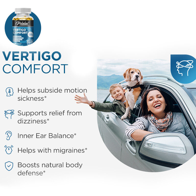 Vertigo Comfort Capsules 1750mg – Dizziness Relief Supplements, Body Balance