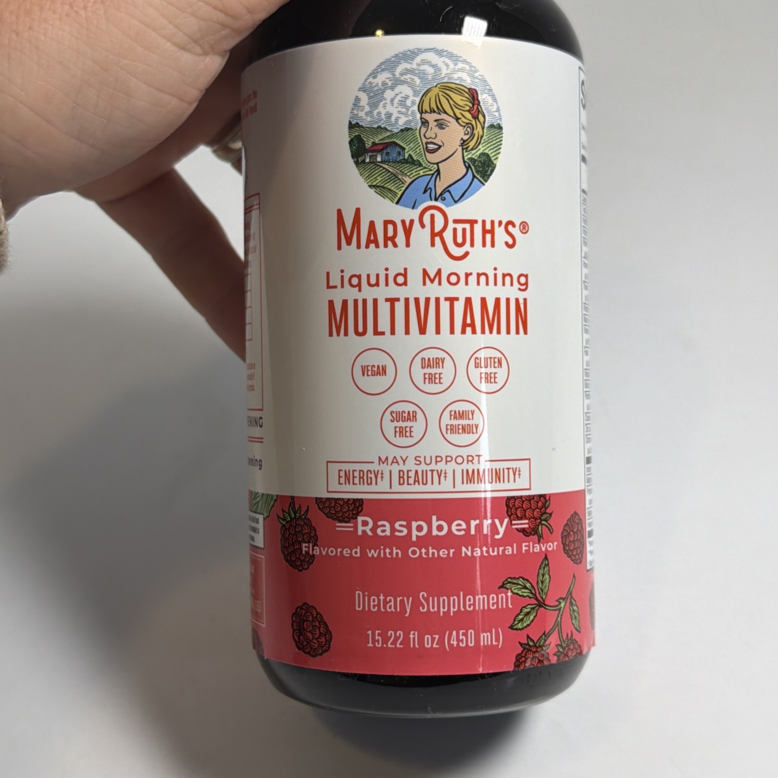 Liquid Morning Multivitamin Raspberry 15.22 fl oz. EXP 07/2027 Sealed