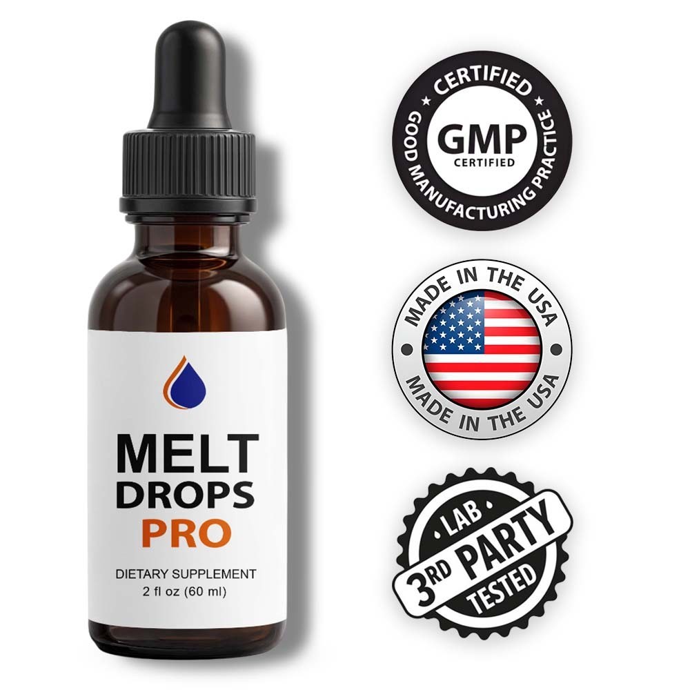 (6 Pack) Melt Drops Pro for Weight Loss – Premium Fat Burning Support Formula