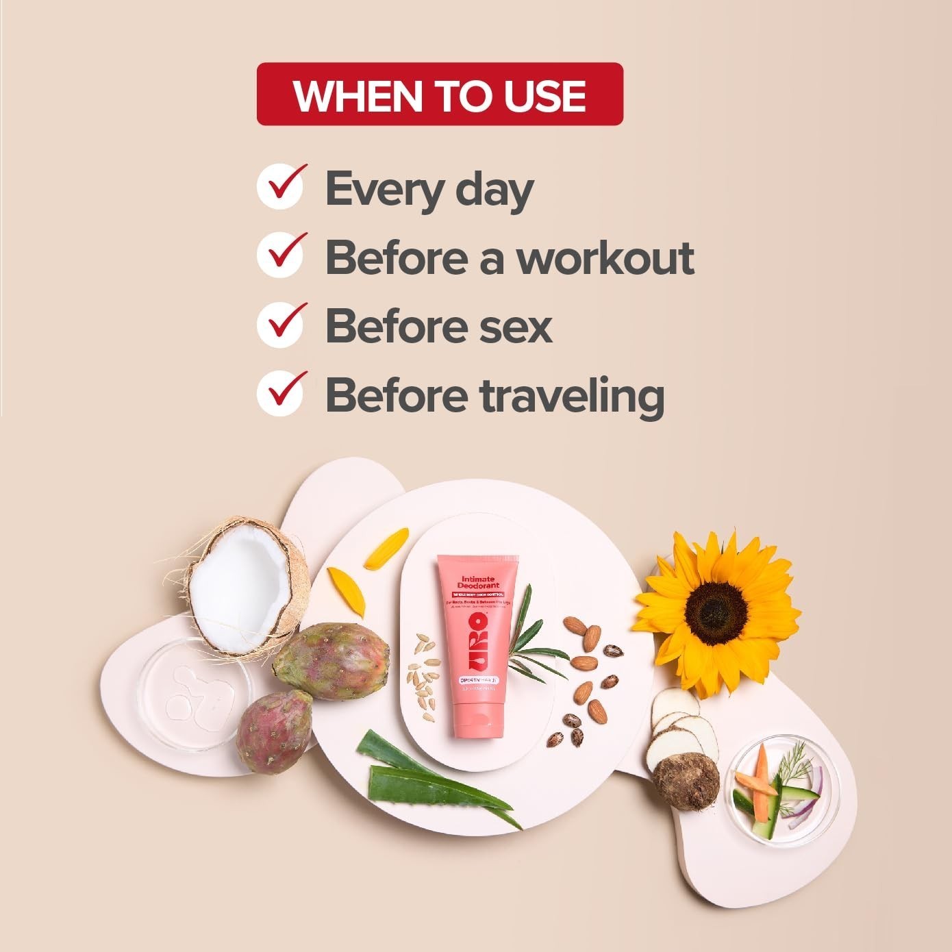 2 PCS– O Positiv URO Intimate Whole Body Deodorant Cream – Dermatologist Tested