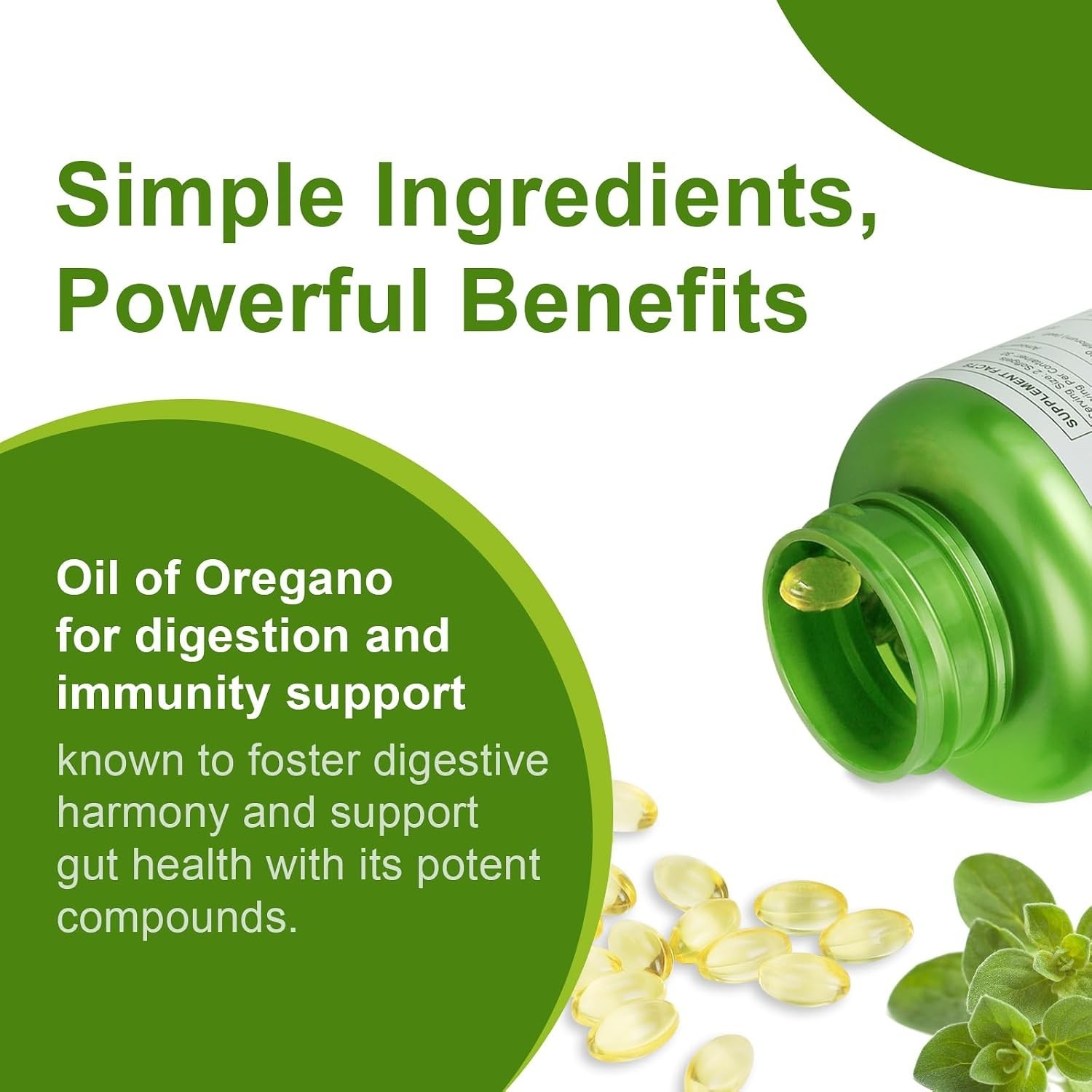 Easy to Swallow Oregano Oil Softgels with Black Seed – 60 Count for Daily Health