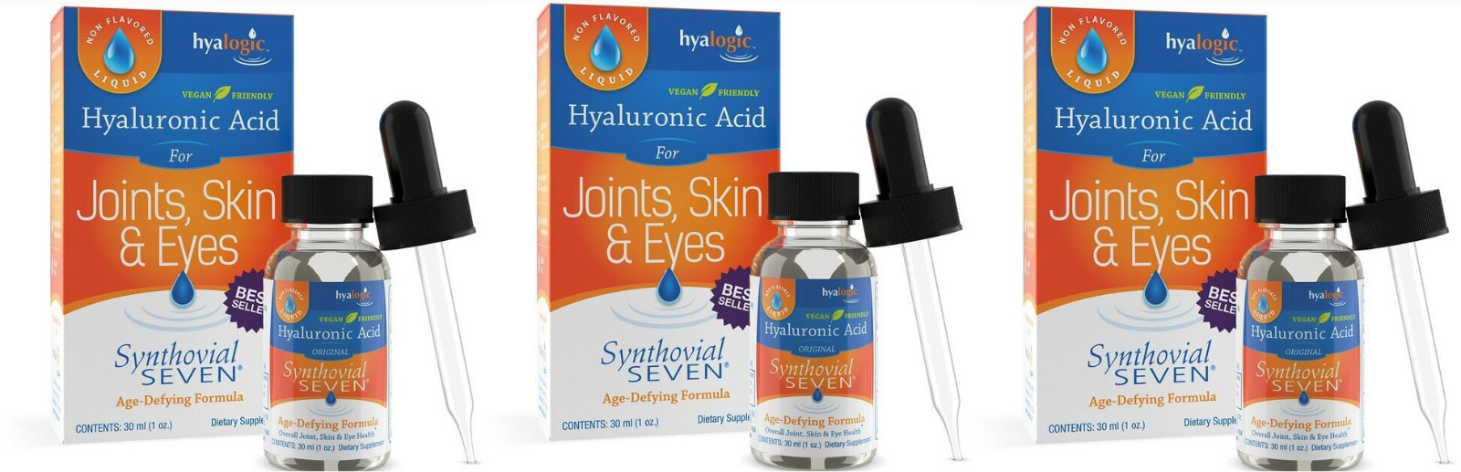 Hyalogic Hyaluronic Original Synthovial Seven – 1 oz Liq ******VALUE 3 PACK*****