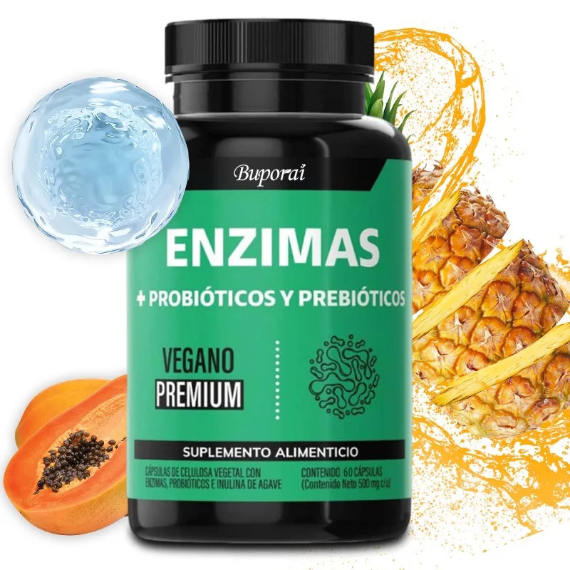Enzymes +Probiotics and Prebiotics 60pcs,Promote Digestion & Absorption,Vitality