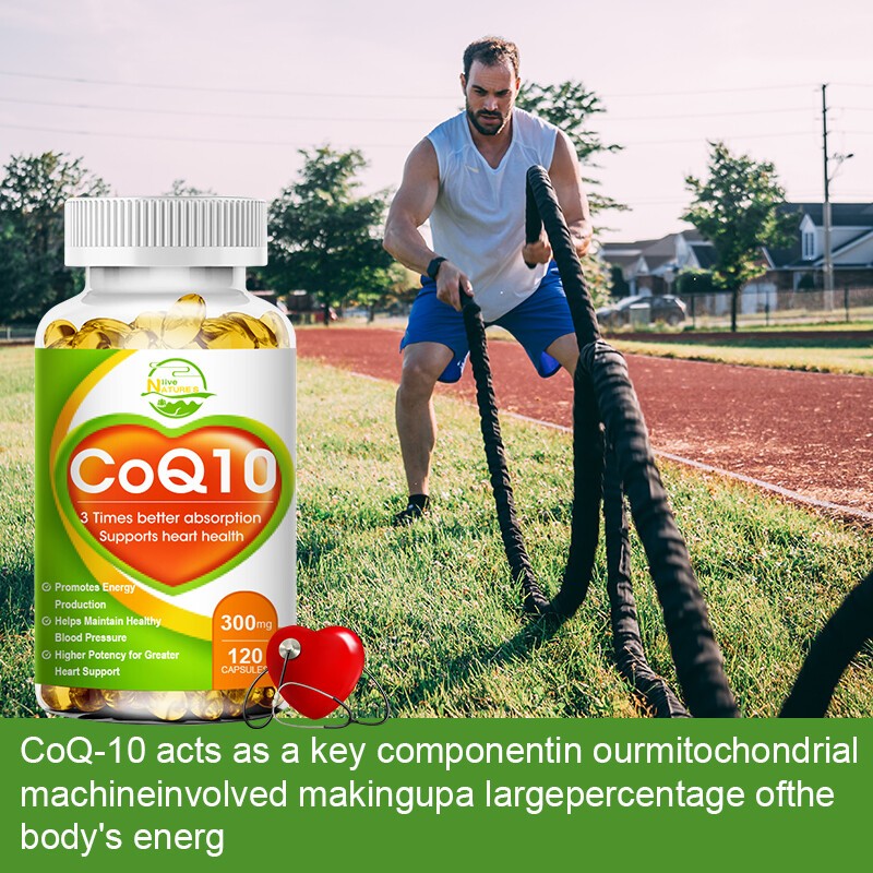 Nature’s Live CoQ10 Softgels- Supports Heart Health Non-GMO, 300mg, 120 Capsules
