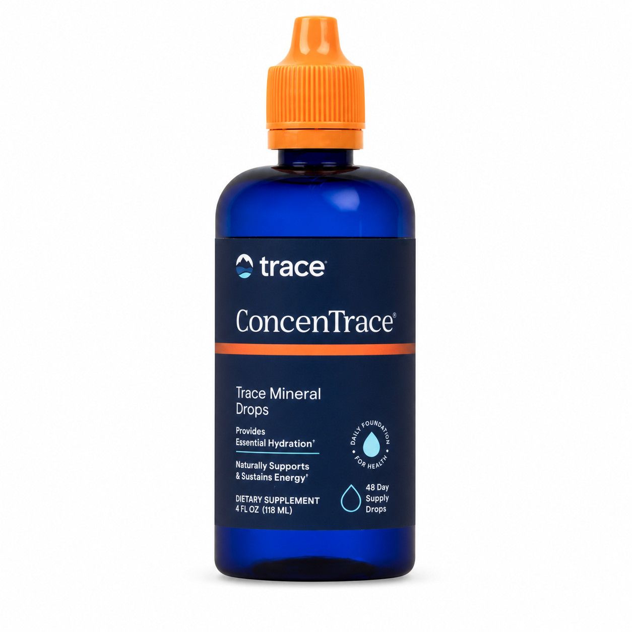 Trace Mineral ConcenTrace Mineral Drops Healthy Cells Energy 8 oz Exp 2027+