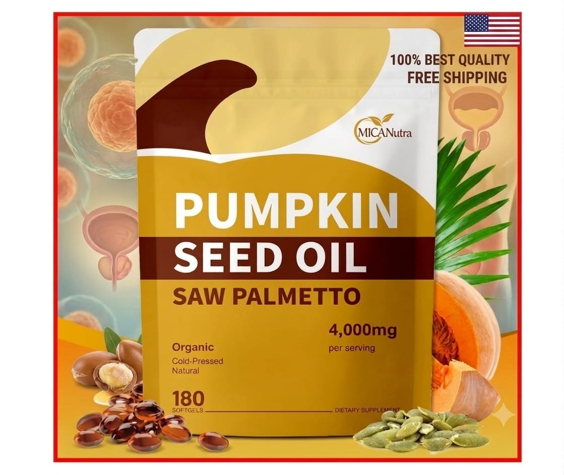 Pumpkin Seed Oil with Saw Palmetto 180-count Energy Booster Body Support Tablets