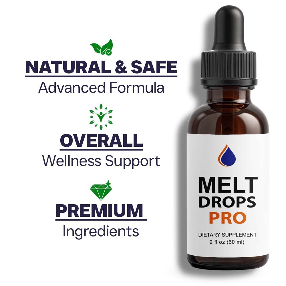 (6 Pack) Melt Drops Pro for Weight Loss – Premium Fat Burning Support Formula