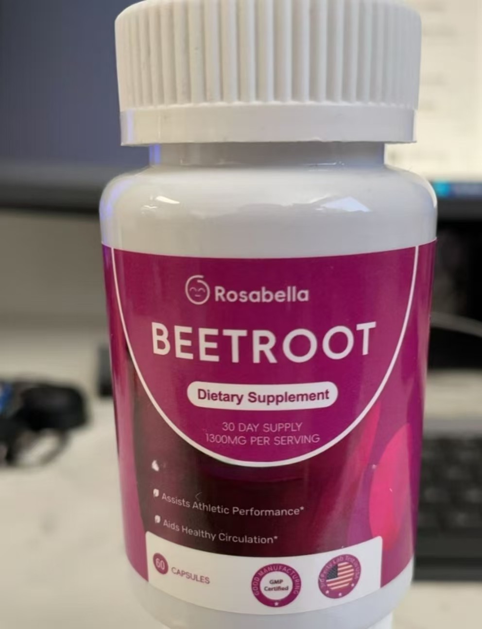3X Rosabella Organic Beet Root Capsules 1300mg – Circulation & Vitality Support
