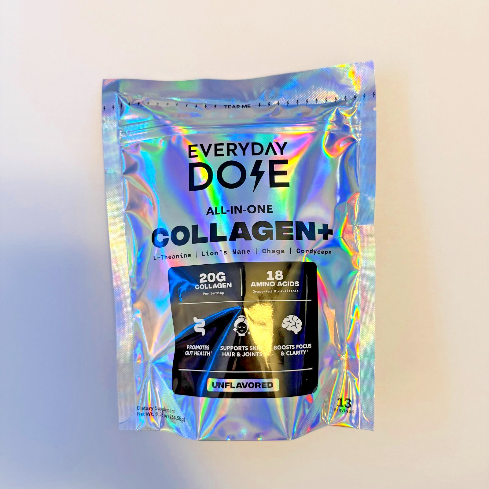 Everyday Dose All-in-One Collagen+ Powder, Unflavored, 9.33oz (13 Servings)Every