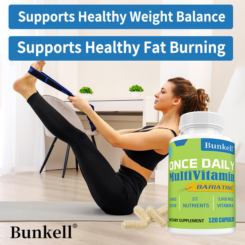 Once Daily Bariatric Multivitamin Capsule with 45 mg of Iron 30/60/120 Caps