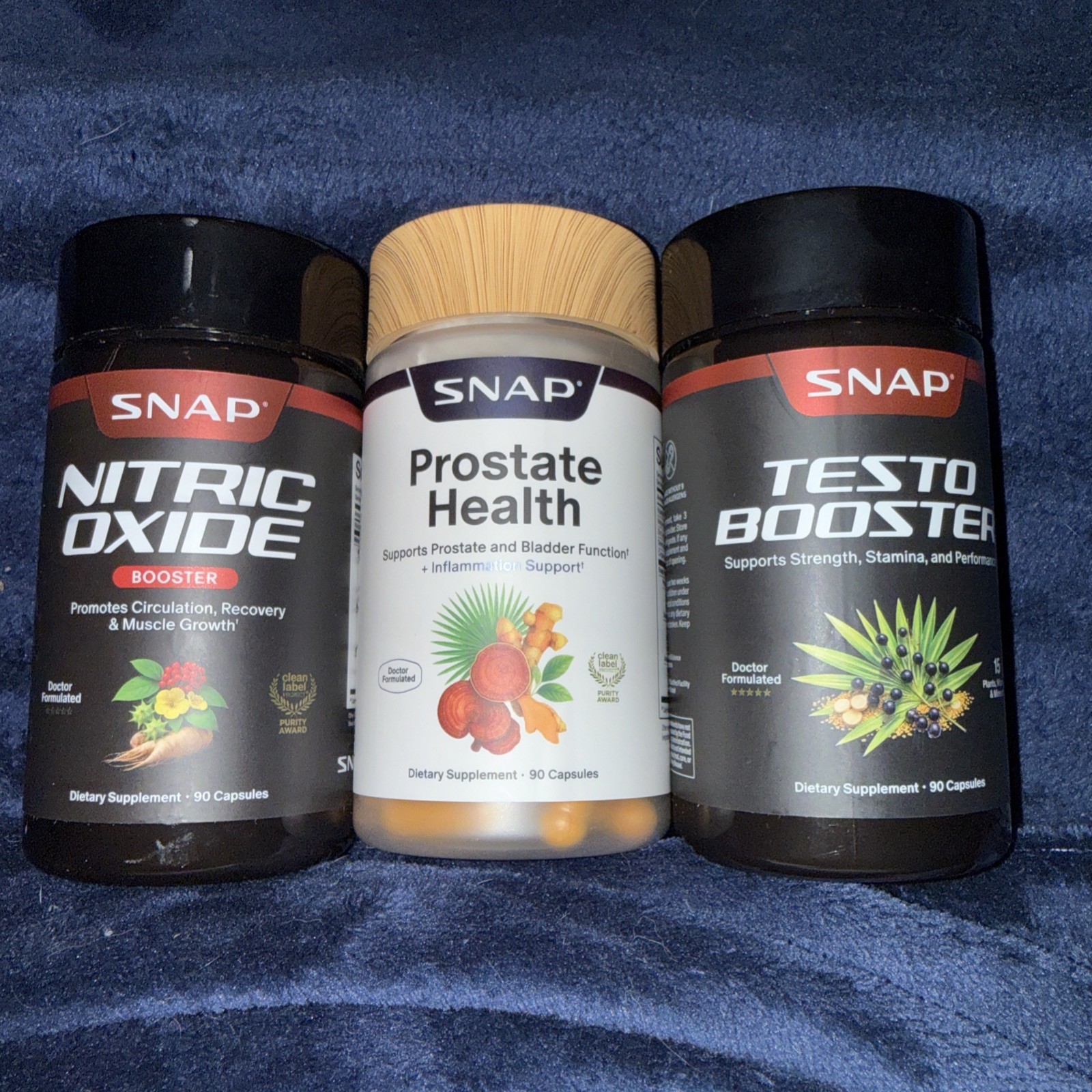 nitric Oxide Prostate Health Test Booster 3 Pack Men Supplement Exp 4/2029 New
