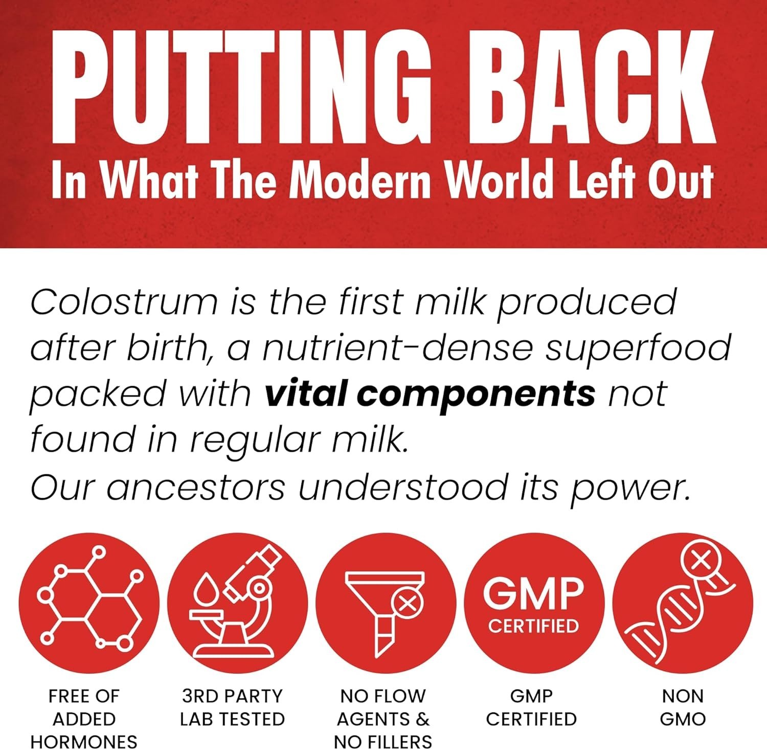 Colostrum Supplement | Bovine Grass Fed Colostrum with 60% IgG | 90 Gummies