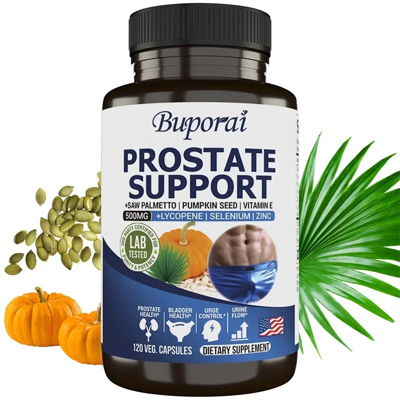 Prostate Support 120pcs, Prevents Hair Loss, Helps with Urinary Tract Health