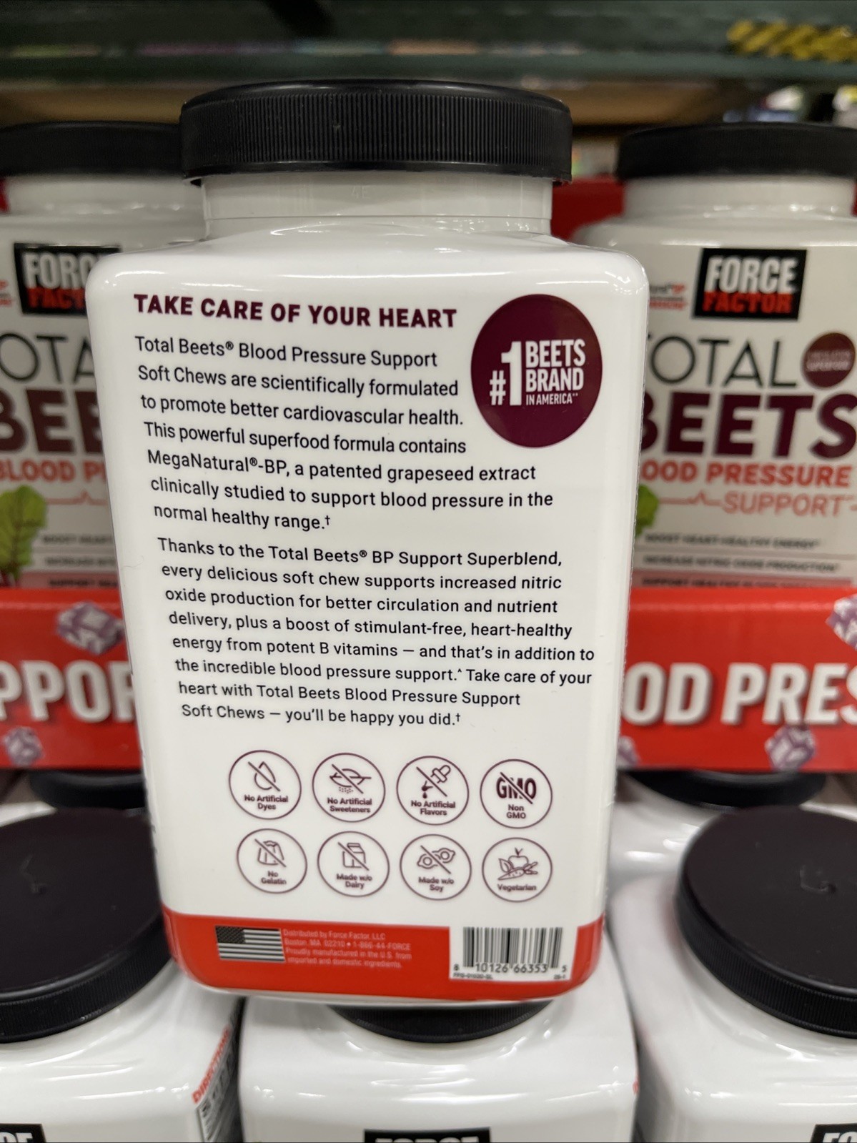 ( 1 ) Force Factor Total Beets Blood Pressure Support , 90 Soft Chews