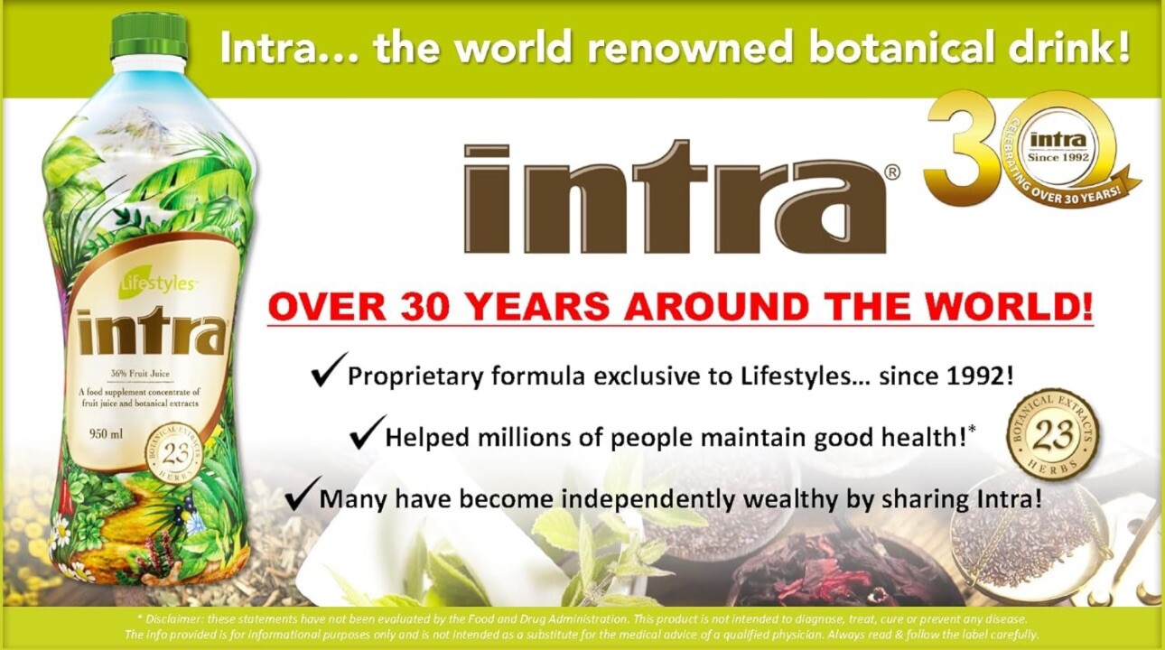 LIFESTYLES INTRA TRIO JUICE – 3 bottles