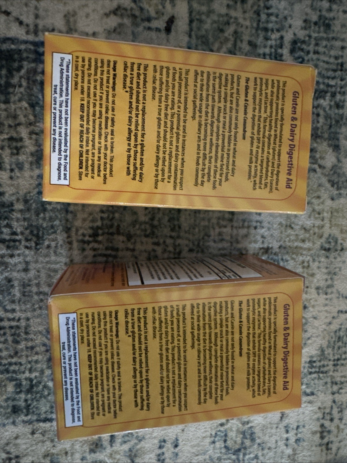 2 PACK- Natures Secret GLUTEN & DAIRY Digestive Aid DPP-IV Enzyme 50 capsules