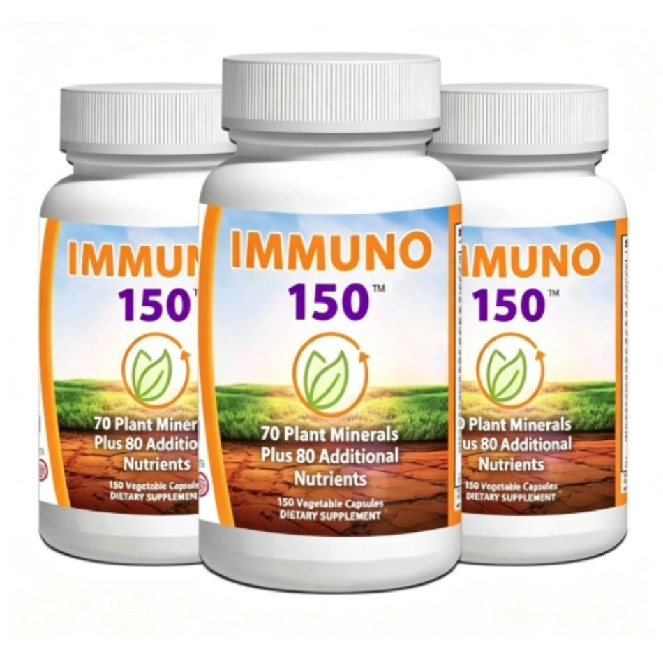 Immuno 150 Caps Multivitamin Mineral Immune Defense Supplement- 1/2/3 Bottles