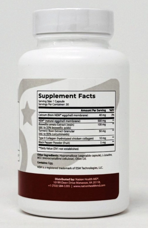 Nation Health MD Joint Complex Cartilage Health, Joint Support Supplement