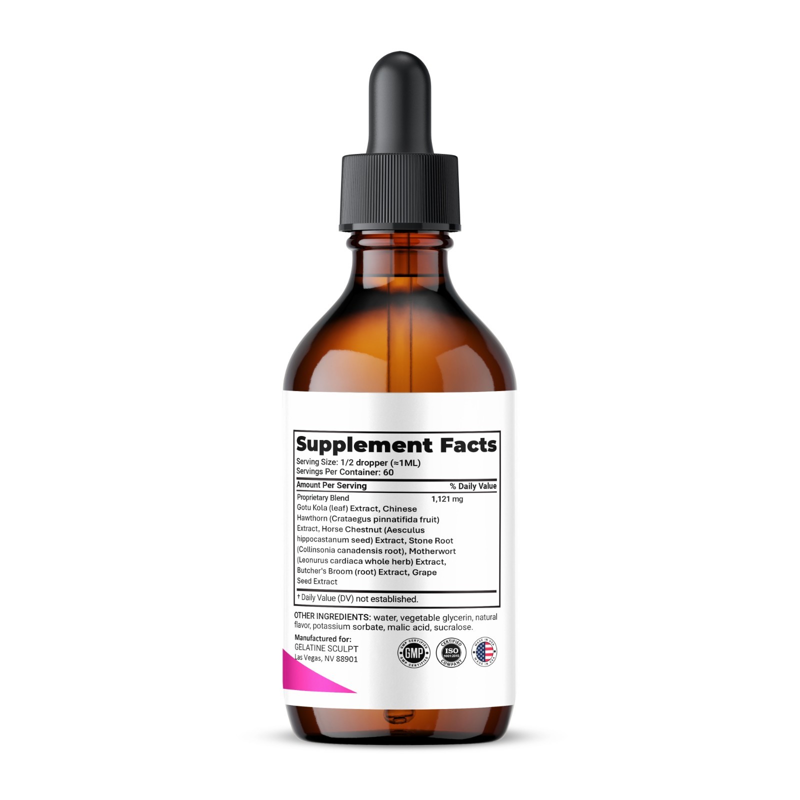 Gelatine Sculpt Drops, Max Strength Formula, GelatineSculpt Supplement (1 pack)