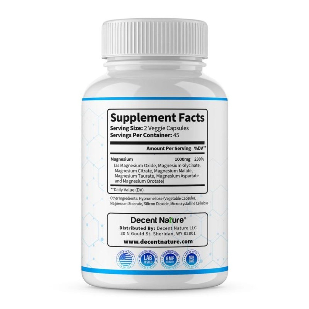 Magnesium Complex 1000mg – Made with 7 Elemental Magnesium Forms