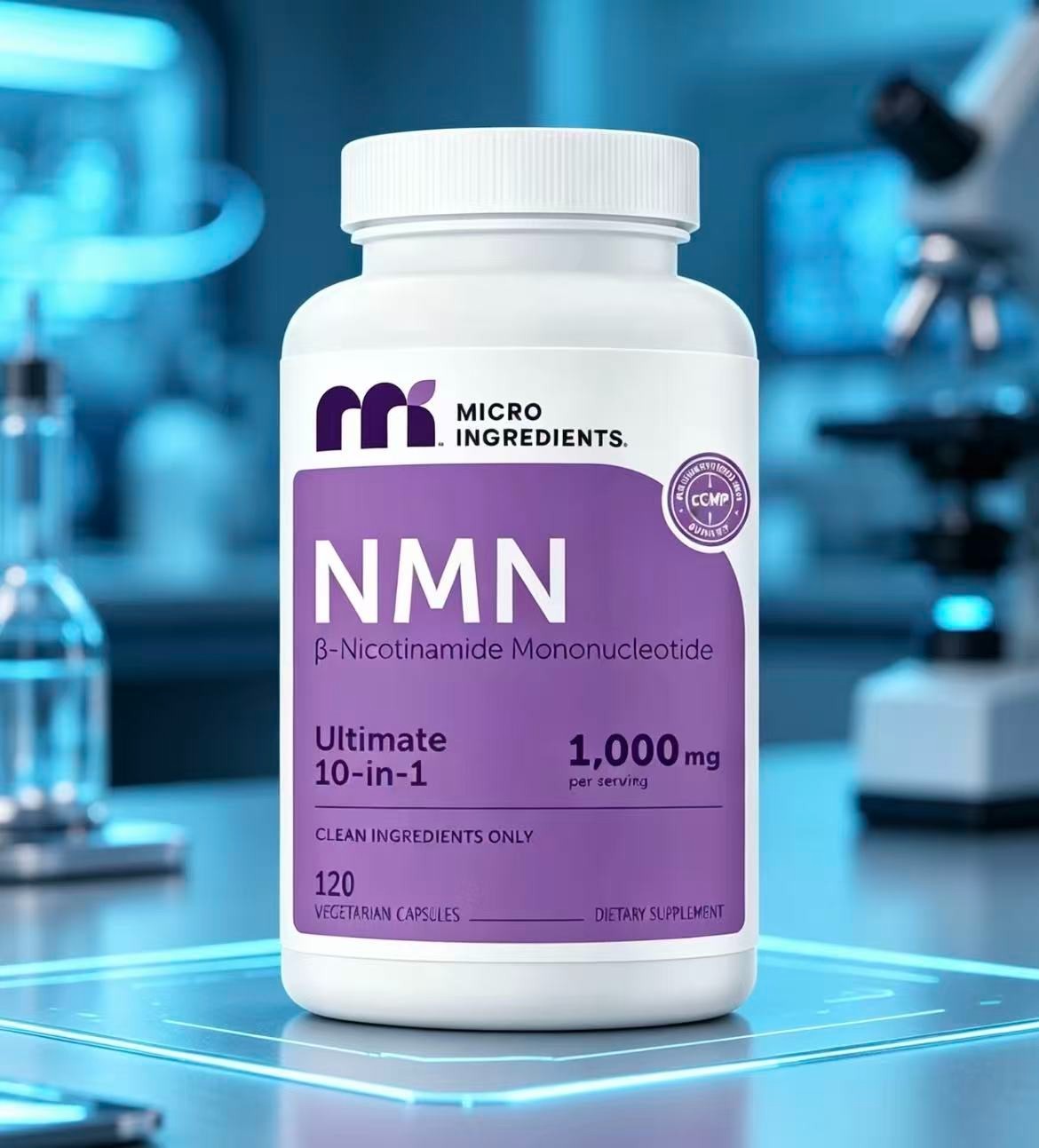 2PCS NMN Complex 1,000mg – 120 Caps | 10-in-1 NAD+ Booster with Resveratrol