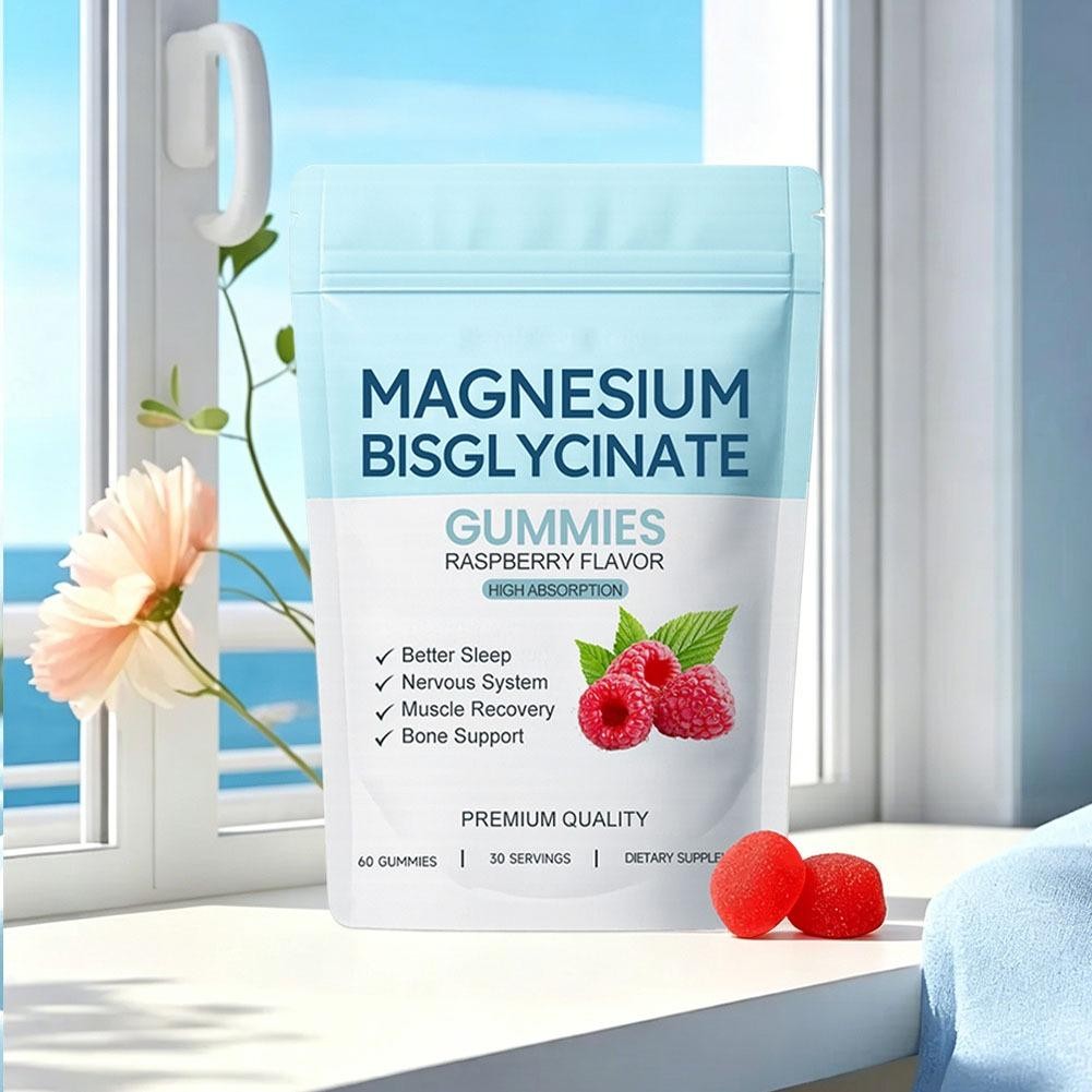 400mg Magnesium Bisglycinate Chelate 60 Gummies-, Magnesium Bisglycinate Gummies