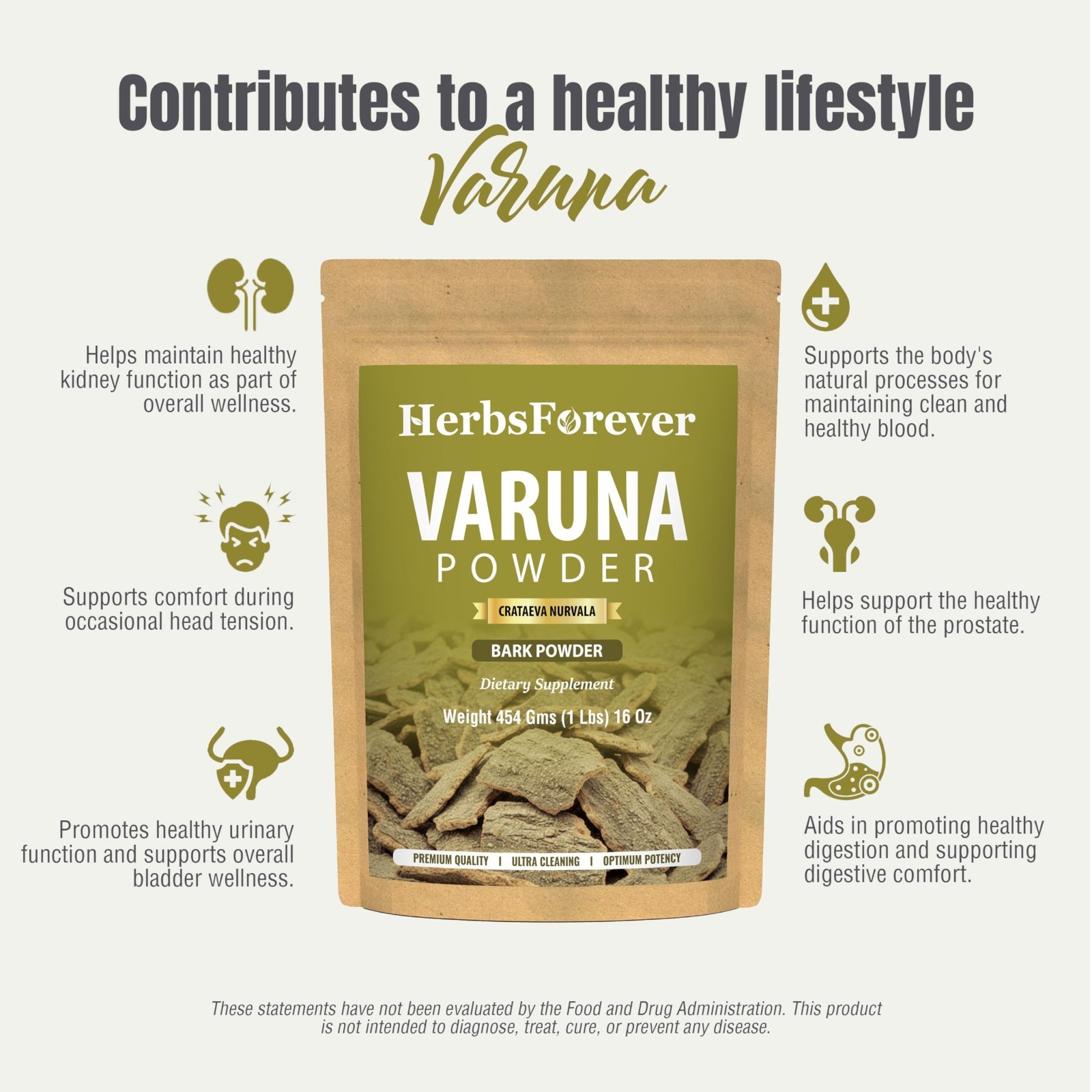 Crataeva Nurvala Powder – Prostate & Urinary Tract Support, Organic, Non-GMO, Ve