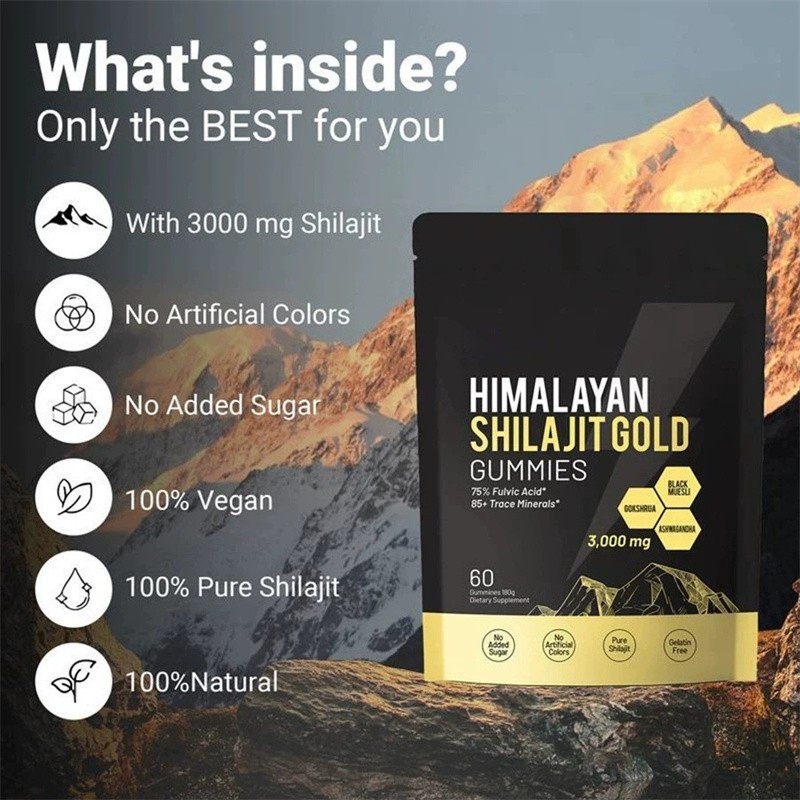 Shilajit 300 Gummies, Shilajit Micronutrient Supplement, Himalayan Premium fresh